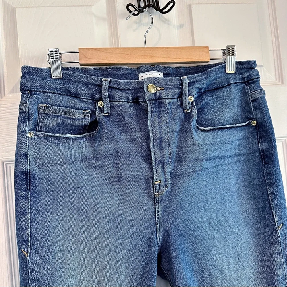 GOOD AMERICAN Good Legs High Waist Skinny Jeans Size 16 - Picture 9 of 14